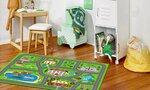 Tapis enfant Circuit de voiture 100 x 160 cm - Vert