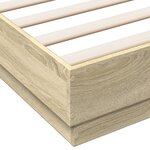 vidaXL Cadre de lit sans matelas chêne sonoma 150x200 cm