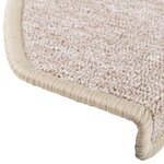 vidaXL Tapis d'escalier 10 Pièces 65x24x4 cm Taupe