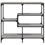 vidaXL Table console sonoma gris 103x32x95 cm bois d'ingénierie