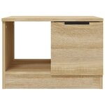 vidaXL Table basse chêne sonoma 50x50x36 cm bois d'ingénierie