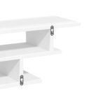 vidaXL Unités murales TV blanc bois d'ingénierie