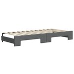 vidaXL Lit de jour avec gigogne et tiroirs sans matelas 80x200 cm