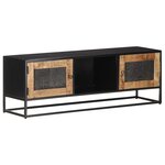 vidaXL Meuble TV 120x30x40 cm Bois de manguier brut