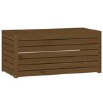 vidaXL Ensemble de boîtes de jardin 4 Pièces marron miel bois pin massif