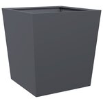 vidaXL Jardinière anthracite 50x50x50 cm acier