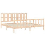 vidaXL Cadre de lit sans matelas bois de pin massif