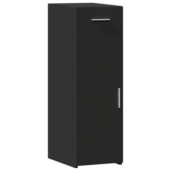 vidaXL Buffet noir 30x42 5x93 cm bois d'ingénierie