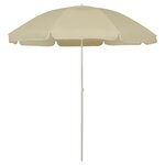 vidaXL Parasol de plage Jaune sable 240 cm