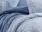 Parure de lit bleue CARIN 240 x 220 cm