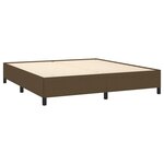 vidaXL Cadre de lit sans matelas marron foncé 180x200 cm tissu