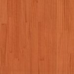 vidaXL Cadre de lit sans matelas cire marron 140x200cm bois pin massif