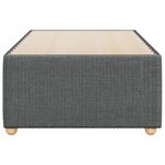 vidaXL Cadre de lit Gris foncé 90x200 cm Tissu