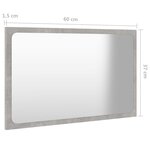 vidaXL Ensemble de meubles de salle de bain gris béton bois ingénierie