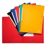 Chemise 3 Rabats À Élastiques Maxi Capacity Carte Lustrée 600g/m2 Scotten ®- A4 - Couleurs Assorties - X 25 - Exacompta