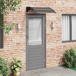 vidaXL Auvent de porte Noir 80x75 cm Polycarbonate