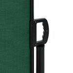 vidaXL Auvent latéral rétractable vert foncé 220x300 cm