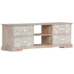 vidaXL Meuble TV 120x30x40 cm Bois d'acacia massif