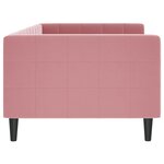 vidaXL Lit de repos sans matelas rose 90x200 cm velours