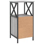 vidaXL Table de chevet sonoma gris 34x35 5x70 cm bois d'ingénierie
