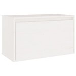 vidaXL Meubles TV 6 Pièces Blanc Bois massif de pin