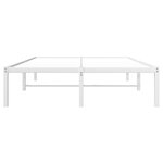 vidaXL Cadre de lit métal sans matelas blanc 120x200 cm