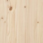 vidaXL Canapé de jardin accoudoir avec table d'appoint bois massif pin