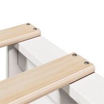 vidaXL Cadre de lit sans matelas blanc 120x200 cm bois de pin massif