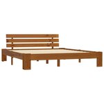 vidaXL Cadre de lit sans matelas marron miel 160x200cm bois pin massif