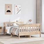 vidaXL Cadre de lit sans matelas 120x190 cm bois de pin massif