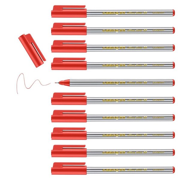 Feutre Fin 89 Office Liner Rouge Pointe 0 3 mm x 10 EDDING