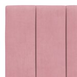 vidaXL Coussin de tête de lit rose 90 cm velours