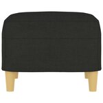 vidaXL Repose-pied Noir 60x50x41 cm Tissu