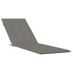 vidaXL Coussin de chaise longue gris foncé mélangé (75+105)x50x3 cm