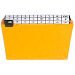 Guide de classement 148 x 210 mm exacompta jaune - jeu de 24