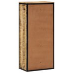 vidaXL Cabinet à chaussures 50x30x110 cm Bois brut de mangue