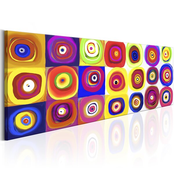 Tableau - carrousel coloré l x h en cm 135x45