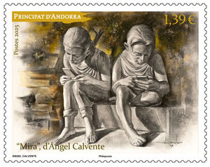 Timbre Andorre - "Mira", d'Angel Calvente