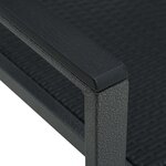 vidaXL Chaises de jardin lot de 4 Noir Plastique Aspect de rotin
