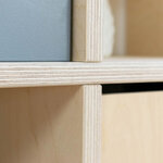 Meuble de rangement NABOSKY rose 2x2