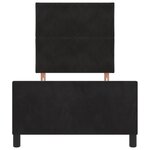 vidaXL Cadre de Lit Noir 100x200 cm en Velours