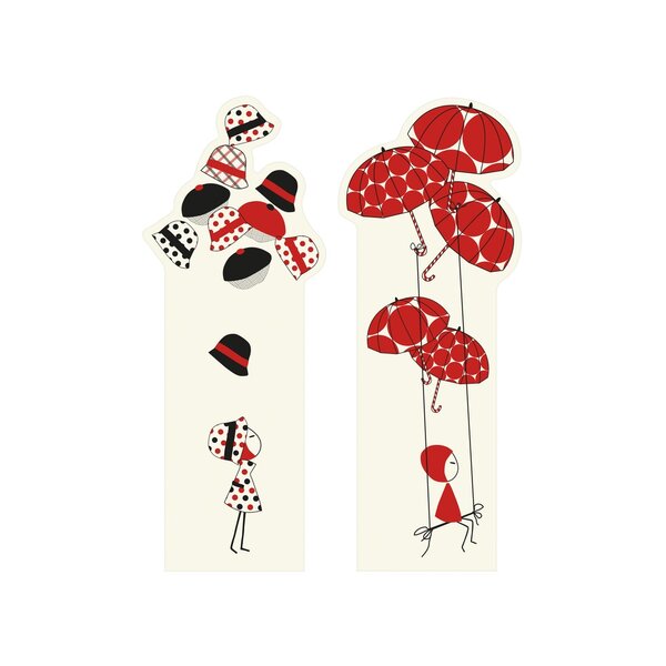 Nina and other little things - 2 marque-pages carte dessin - modèle 3