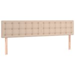 vidaXL Têtes de lit 2 Pièces Cappuccino 80x5x78/88 cm Similicuir