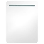 vidaXL Armoire de salle de bain à miroir LED chêne 60x11x80 cm