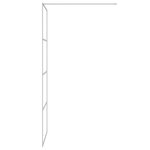 vidaXL Paroi de douche Argenté 80x195 cm Verre ESG transparent