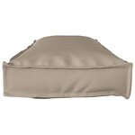 vidaXL Coussins de palettes pour banc 2 Pièces Taupe 120x40x8 cm en tissu Oxford