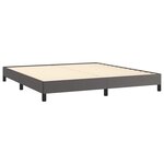 vidaXL Cadre de lit Gris 160x200 cm Similicuir