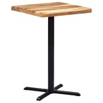 vidaXL Pied de table de bistro Noir 76x76x107 cm Fonte