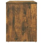 vidaXL Tables de chevet 2 Pièces Chêne fumé 40x30x40 cm Bois d'ingénierie