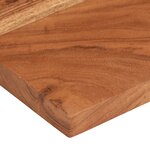 vidaXL Dessus de table 50x30x2 5 cm rectangulaire bois massif d'acacia